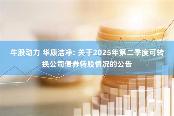 牛股动力 华康洁净: 关于2025年第二季度可转换公司债券转股情况的公告