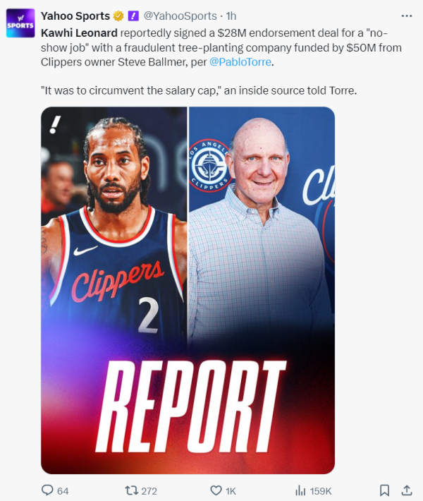 股融通 联盟将调查小卡快船涉签阴阳合同！1规定成间接证据 湖媒：太荒谬